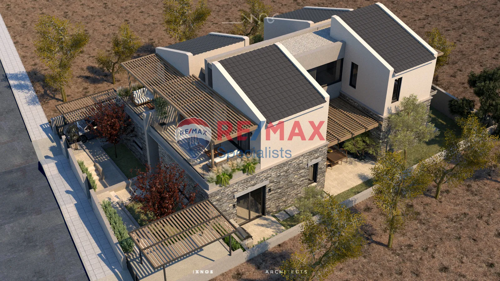Maisonette in Profitis Ilias, Chania — Architectural visualization — not a photograph of the completed property from official listing 1759564.