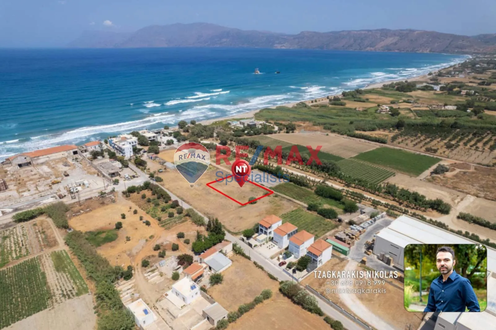 Land plot in Korfalonas, Kissamos — photograph from official listing 1810992.