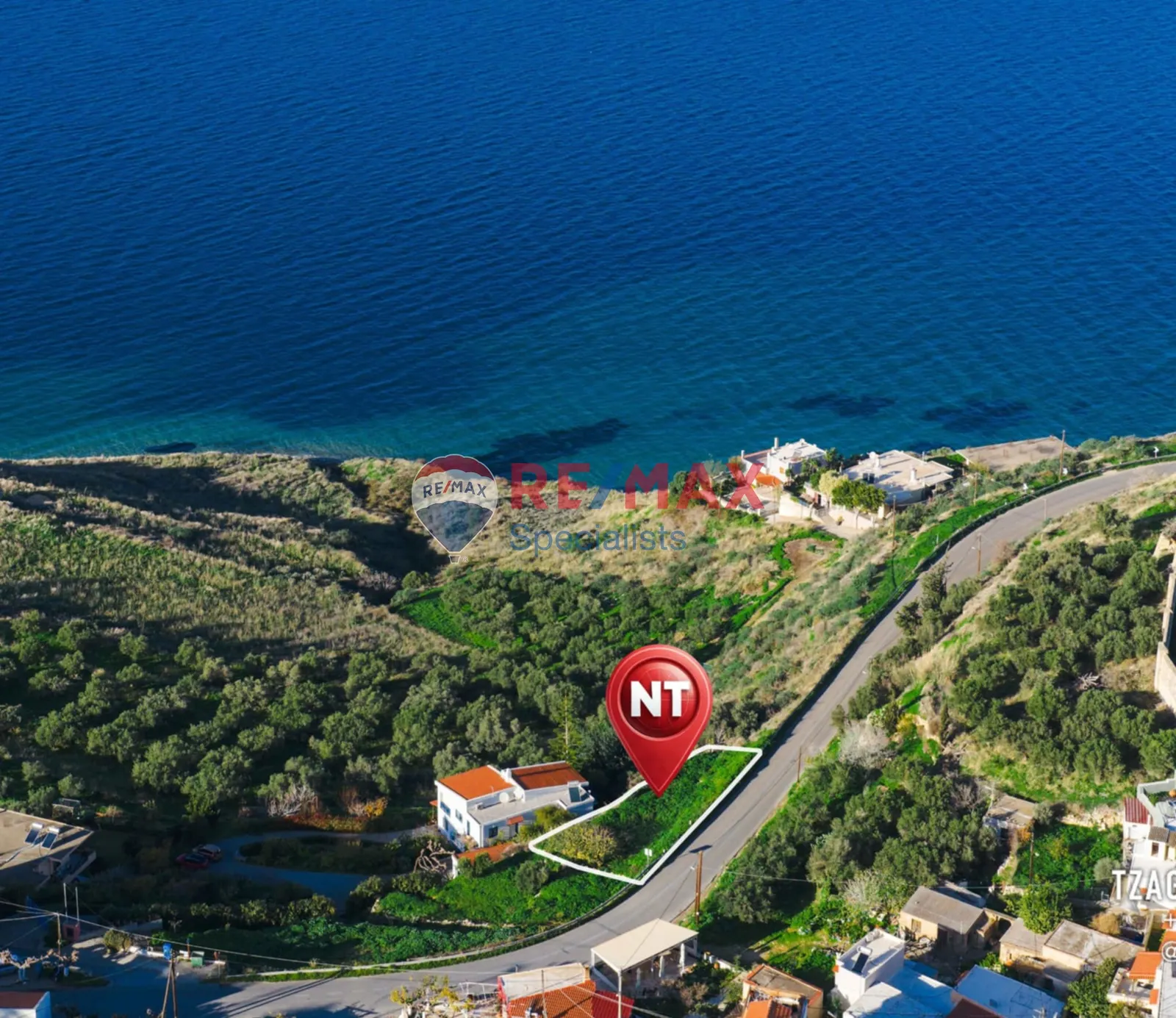Land plot in Kalami, Souda — photograph from official listing 2106705.